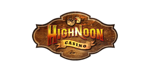 HighNoon Casino logo with dice illustration.