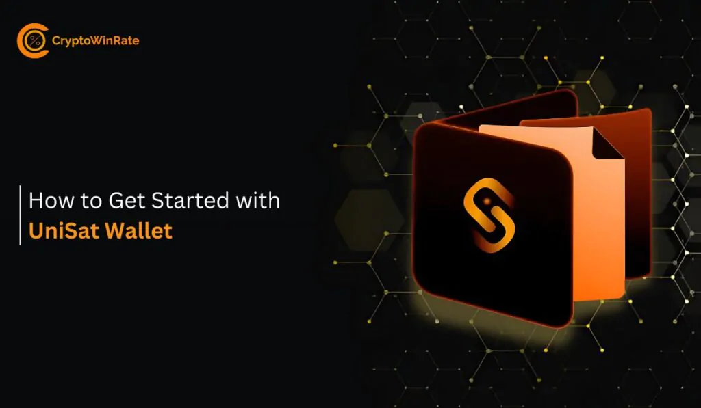 Open UniSat wallet icon with hexagonal background