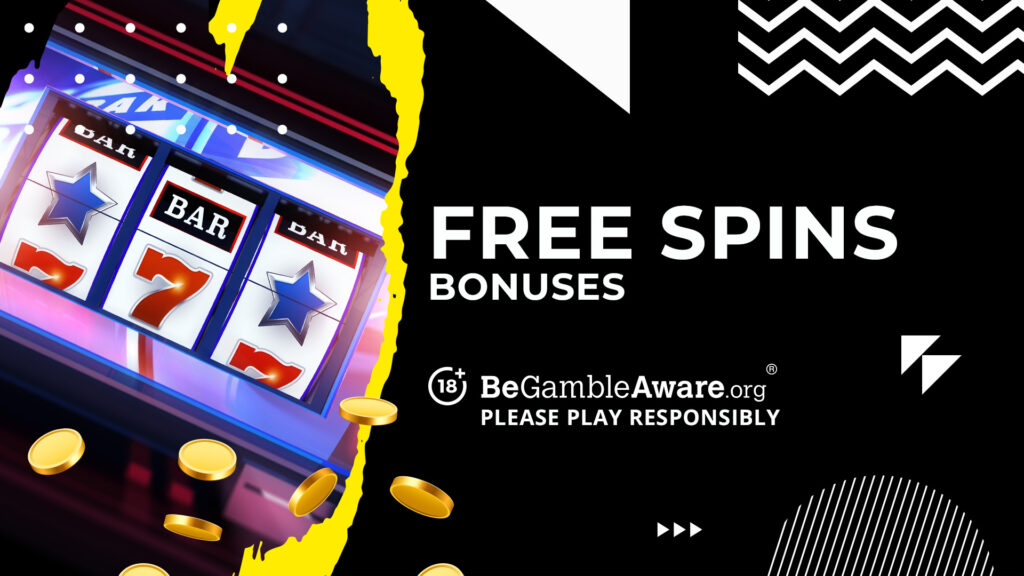 Slot machine with free spins offer.