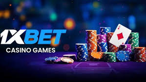Colorful poker chips stacked on a casino table with the Bet Games logo.