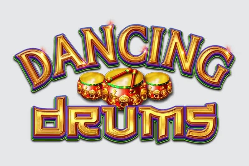 Dancing Drums logo with decorative drums.
