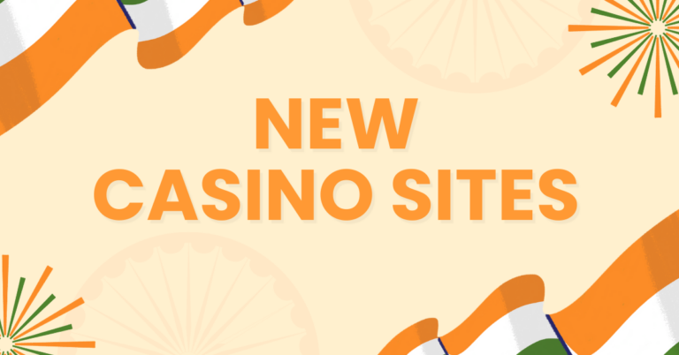 New casino sites banner with flags.