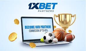 1XBET sports betting promotional image with players and odds.